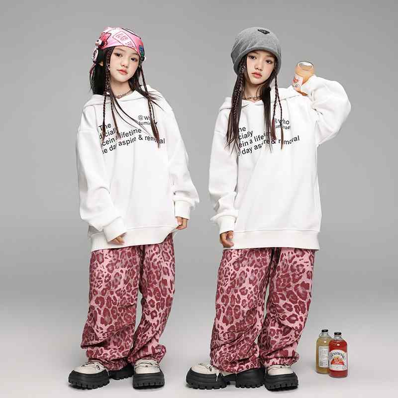 パーカー キッズ 男の子 女の子 男女兼用 ストリートダンス ヒップホップ ダンス衣装 発表会用衣装 クール かっこいい ゆったり フード付き スウェット トップス 秋