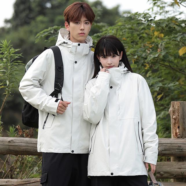 マウンテンパーカー ユニセックス アウトドア スリーインワン 防水 防風 透湿 フリースインナー 秋冬 登山 トレッキング ハイキング ブルゾン アウター｜あじゅり