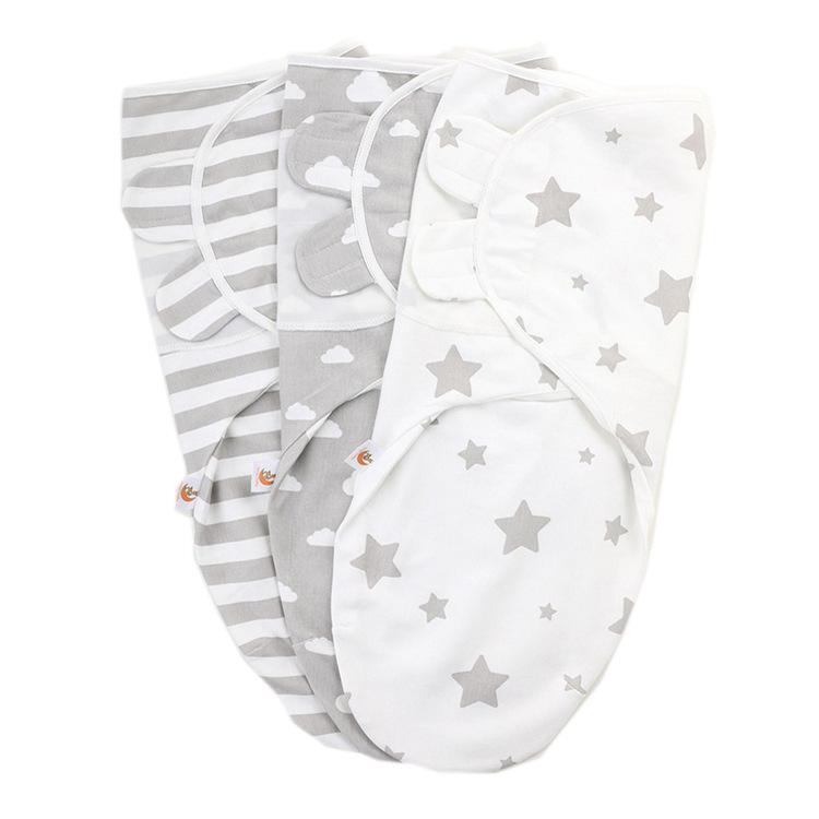 おくるみ アフガン ベビー 新生児 3点セット 寝袋 スリーパー コットン 純綿 通年 足蹴り防止 寝冷え防止 快適 出産準備