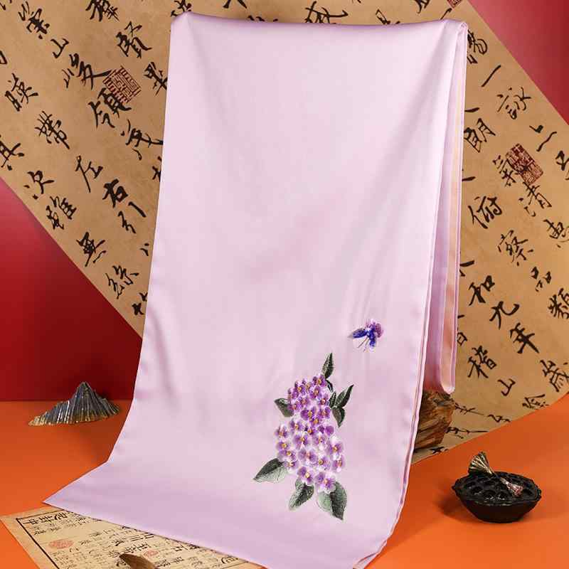 ショール 蘇州刺繍 刺・墸 工芸品 中国伝統 ポリエステル ミドル丈 通年 文芸 レトロモダン 植物 花柄 普段使い おしゃれ 高級感