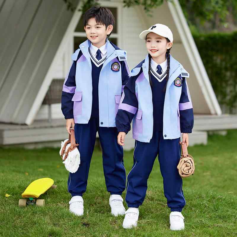スクールユニフォーム 小学生 幼稚園 園児 男女兼用 ジュニア 秋冬 ウィンドブレーカー シェルジャケット 防風 撥水 2点セット 3点セット 5点セット スポーツウェア トレーニングウェア 通学 通園 4,702円