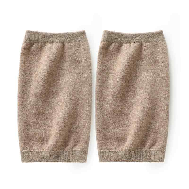 膝サポーター カシミヤ 男女兼用 ユニセックス 上質 ショート丈 厚手 防風 防寒 保温 オールシーズン 通年 大人用 グレー ブラック キャメル ニーウォーマー