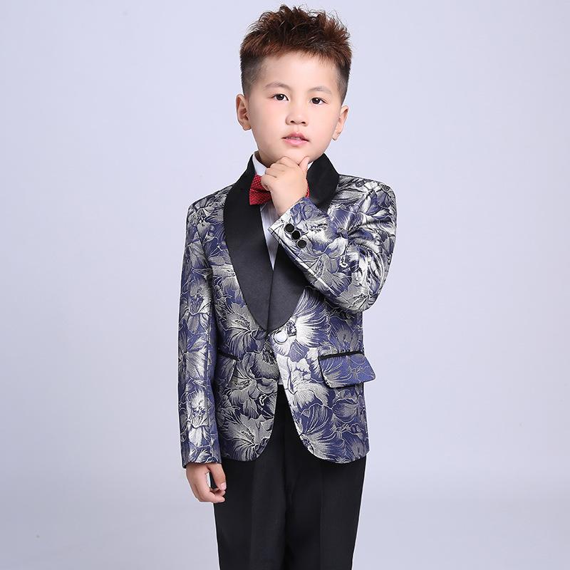 キッズ 男の子 スーツ セットアップ フォーマル 礼服 結婚式 リングボーイ 誕生日 七五三 発表会 卒入学式 セレモニー ブリティッシュスタイル 一つボタン 化繊混紡｜あじゅり