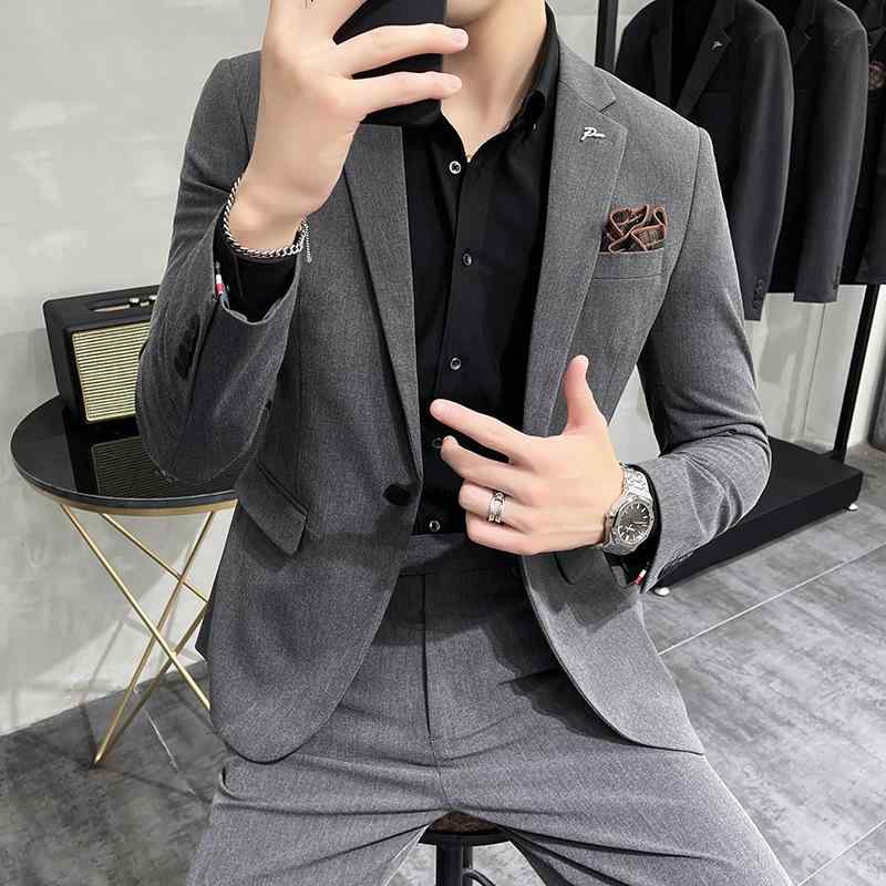 背広 メンズ 成人男性用 か細い相応う 格好のいい 商行為 フォーマル 華燭の典 礼服 歳月 ブリティッシュ 韓国風 セットアップ