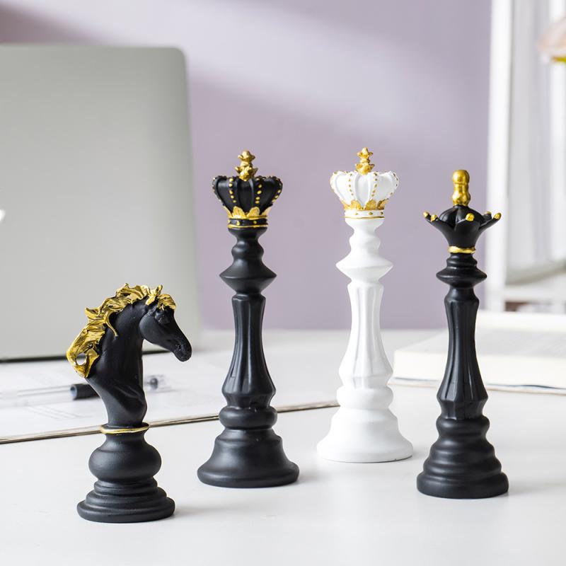 楽天市場】オブジェ チェス ナイト ホワイト ストーン仕上げ