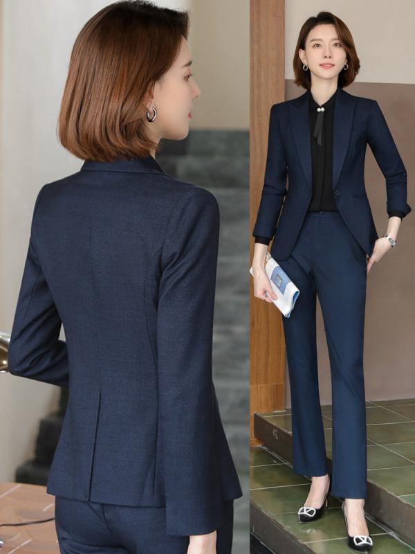 スーツ レディース セットアップ ビジネス フォーマル OL オフィス 通勤 制服 テーラード パンツスーツ スカートスーツ エレガント 上品 長袖 ポリエステル 秋冬 ブラック グレー ネイビー パープル