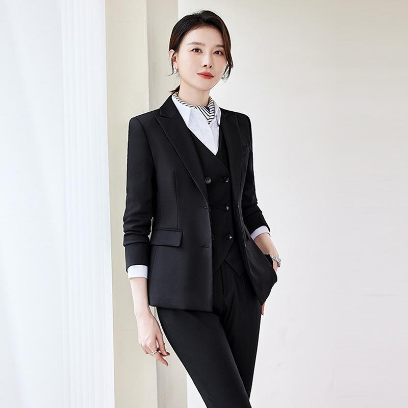 セットアップ レディース 秋冬 ビジネス オフィス 制服 事務服 通勤 きれいめ テーラードジャケット 長袖 スーツ 受付 ホテル 管理職 ジュエリーショップ ポリエステル素材