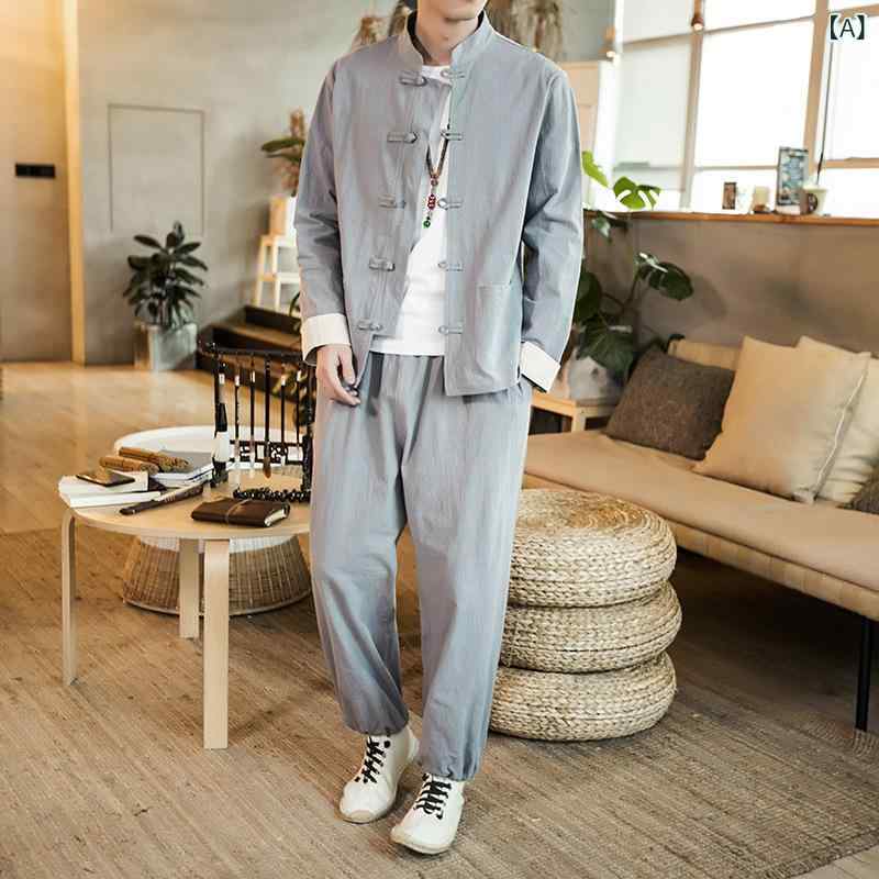 ジャケット メンズ 男性用 中国風 唐装 レトロ クラシック 冬物 厚手 裏起毛 暖かい アウター ビッグサイズ ゆったり 普段使い カジュアル ポリエステル