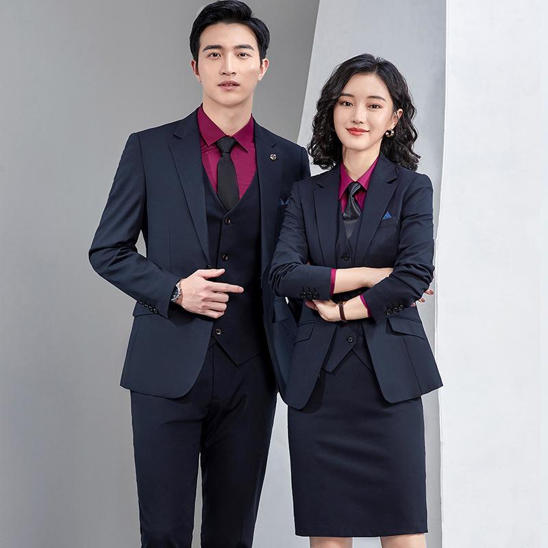 スーツジャケット 男女兼用 ユニセックス テーラードジャケット スリムフィット 細身 ビジネス オフィス 職場 制服 ユニフォーム ワークウェア フォーマル 無地 長袖 ポリエステル混紡|あじゅり