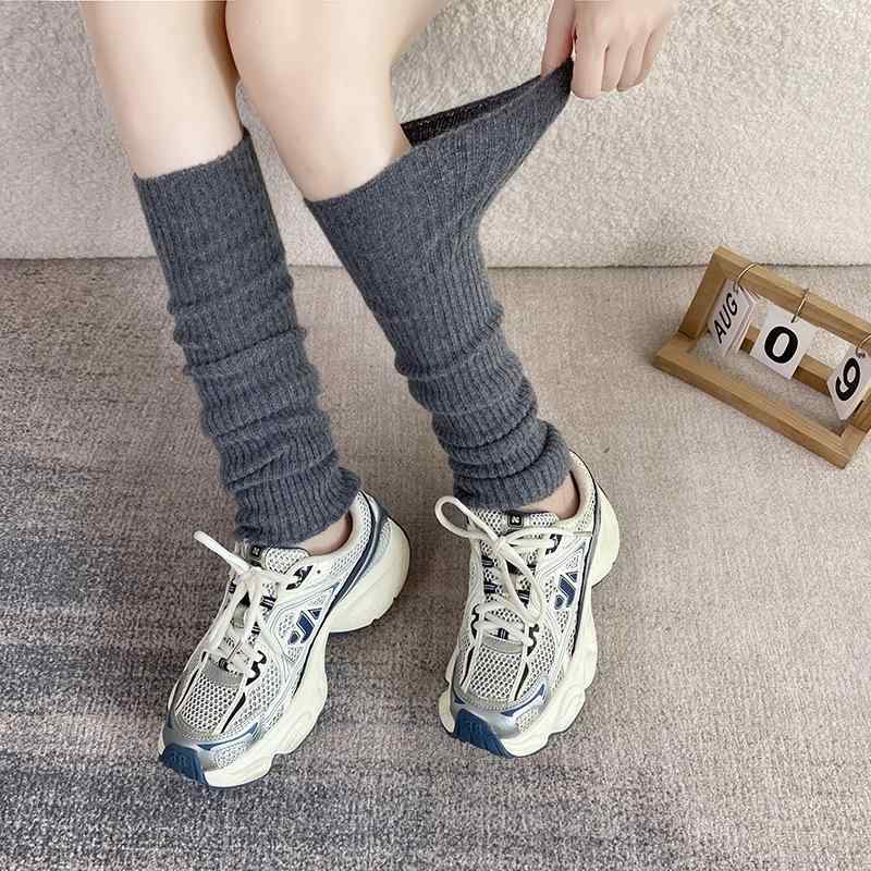 ソックス レディース カシミヤ混 秋冬 リブニット 保温 あたたか ロング ルーズソックス 冷え対策 ソフトな肌触り 伸縮性 デイリーユース 防寒 カジュアル ベージュ グレー ブラック
