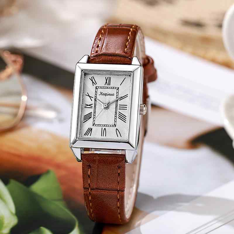 楽天市場】角型腕時計 腕時計 レディース スクエア 革バンド レザー