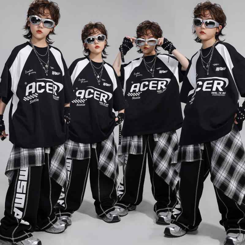 キッズ お坊っちゃん お嬢さん 表どおり社交ダンス 御居処跳ねる 社交ダンス御召しもの 告げ知らせる会 御召しもの 上演御召しもの 出来事 習い事着 訓練を受ける着 セットアップ 2点書き割り アメリカンバイカー風 冷やりとした 心地よい 伸縮性