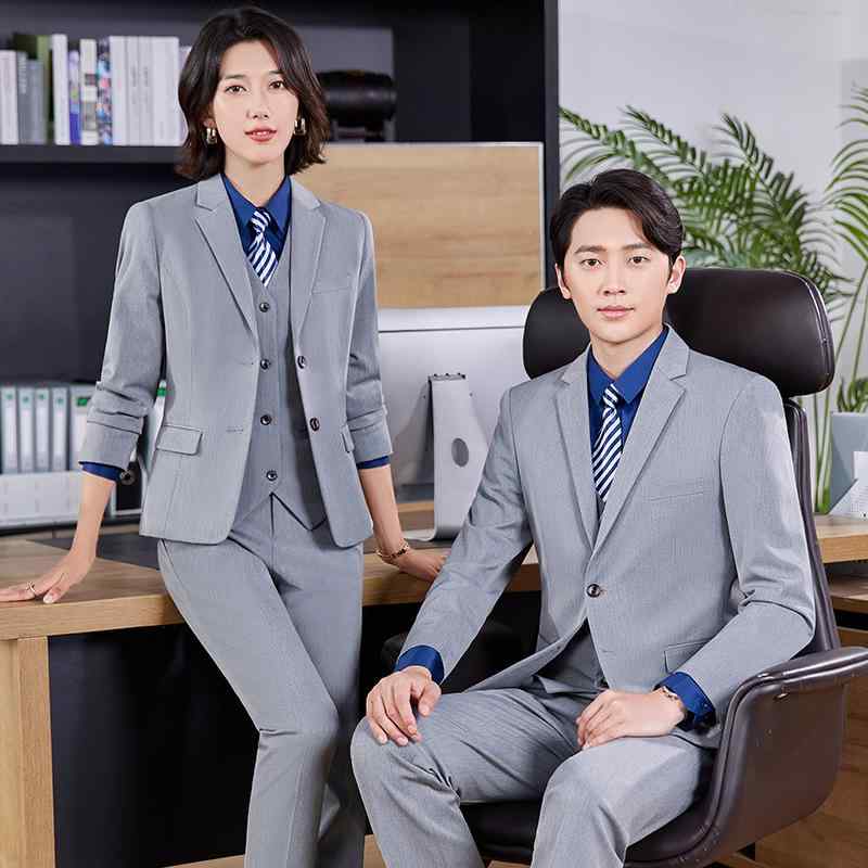 スーツ メンズ レディース 春夏 ビジネス オフィス 制服 事務服 上品 エレガント 高級感 教師 営業 公務員 薄手 セットアップ