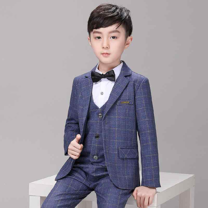 キッズスーツ 男の子 ブリティッシュ チェック柄 シングル ジャケット セレモニー セットアップ 発表会 ピアノ 結婚式 礼服 裏起毛 ポリエステル レーヨン混 秋冬