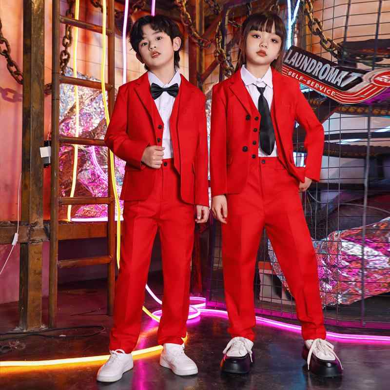 ダンス衣装 キッズ 男の子 女の子 ストリート ヒップホップ ジャズダンス スーツ セットアップ 上下セット クール 発表会 舞台 パフォーマンス コットン
