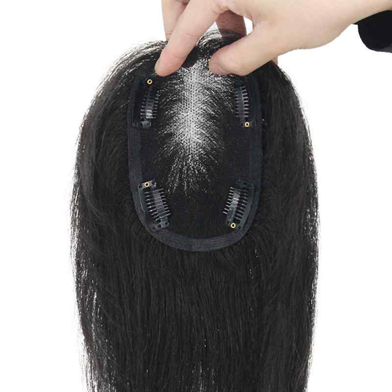部分ウィッグ レディース 女性用 人毛100% リアルヘアー ヘアピース 総手植え 頭頂部用 ボリュームアップ 白髪隠し 薄毛隠し スイスネット ナチュラル 自然な仕上がり 軽量 通気性 パーマ対応 自然色 モカ色