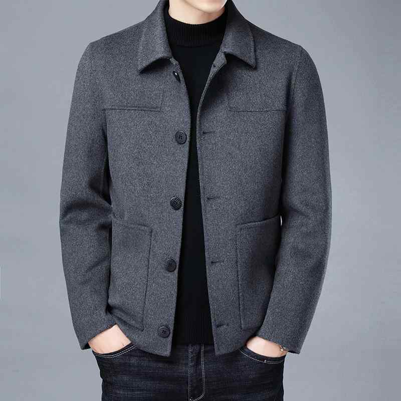 ジャケット メンズ 男性用 中高年 カシミヤ ウール ダブルフェイス アウター ゆったり テーラード シングルブレスト ビジネス カジュアル 防寒 保温 秋冬 トップス 11,439円