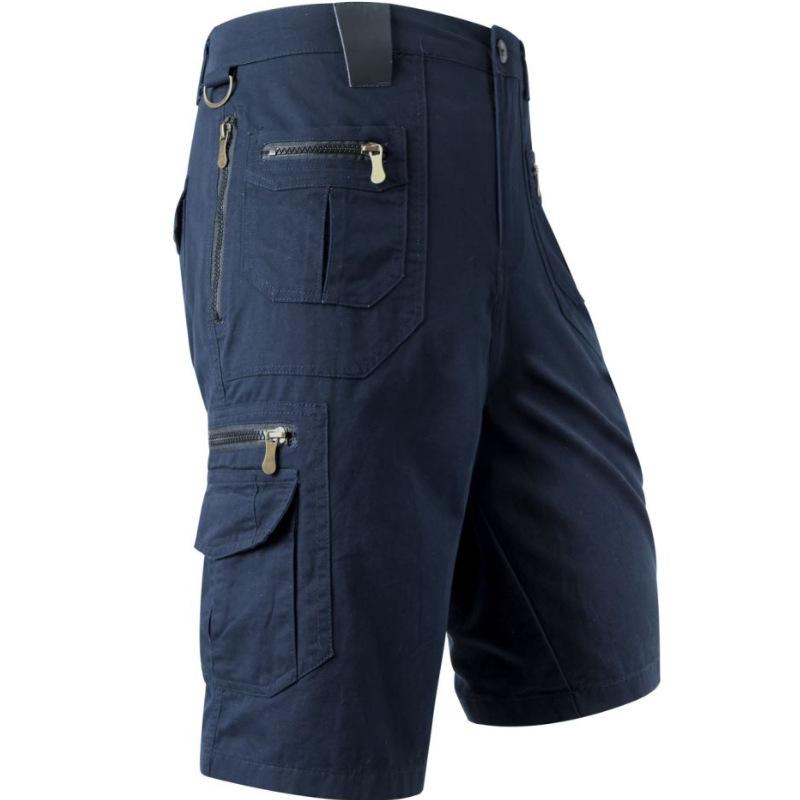 パンツ メンズ 七分丈 クロップド ゆったり ストレートシルエット 大きいサイズ カジュアル カーゴ 多機能ポケット 綿100% コットン 夏 サマー 通気性 快適 ブラック カーキ ベージュ グレー系 迷彩柄