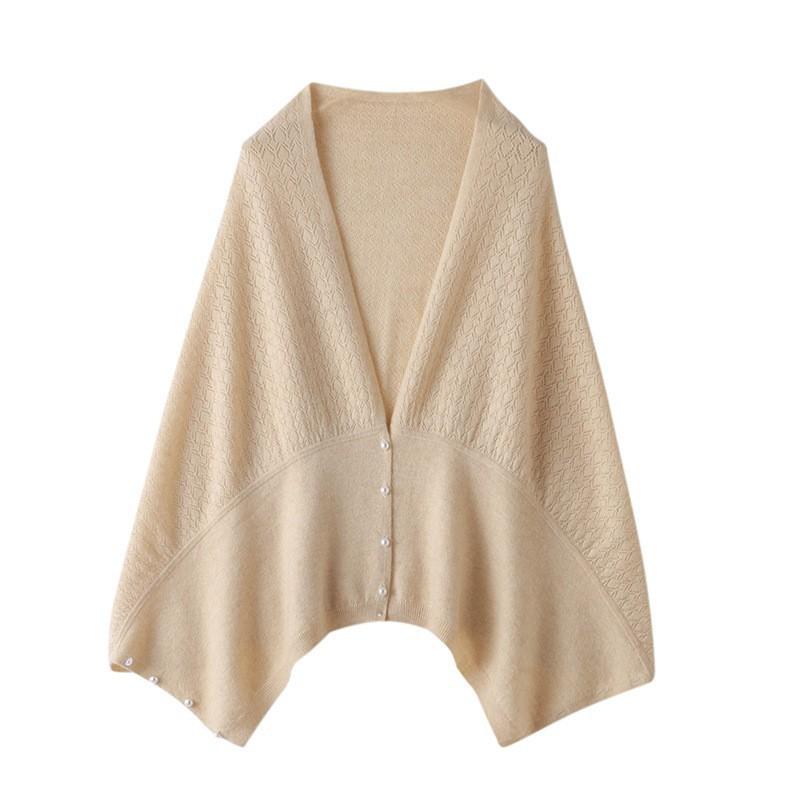 ショール レディース 秋冬 カシミヤ ウール 多機能 透かし編み 保温 大判 ストール ポンチョ マフラー ケープ 冷房対策 羽織り 上品