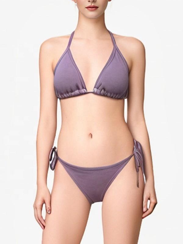 ビキニ 水着 レディース 感温変色 ナイロン セクシー 三角ショーツ パープル スイムウェア ビーチウェア プール ビーチ リゾート 春夏 高級感 トレンド おしゃれ 22,622円