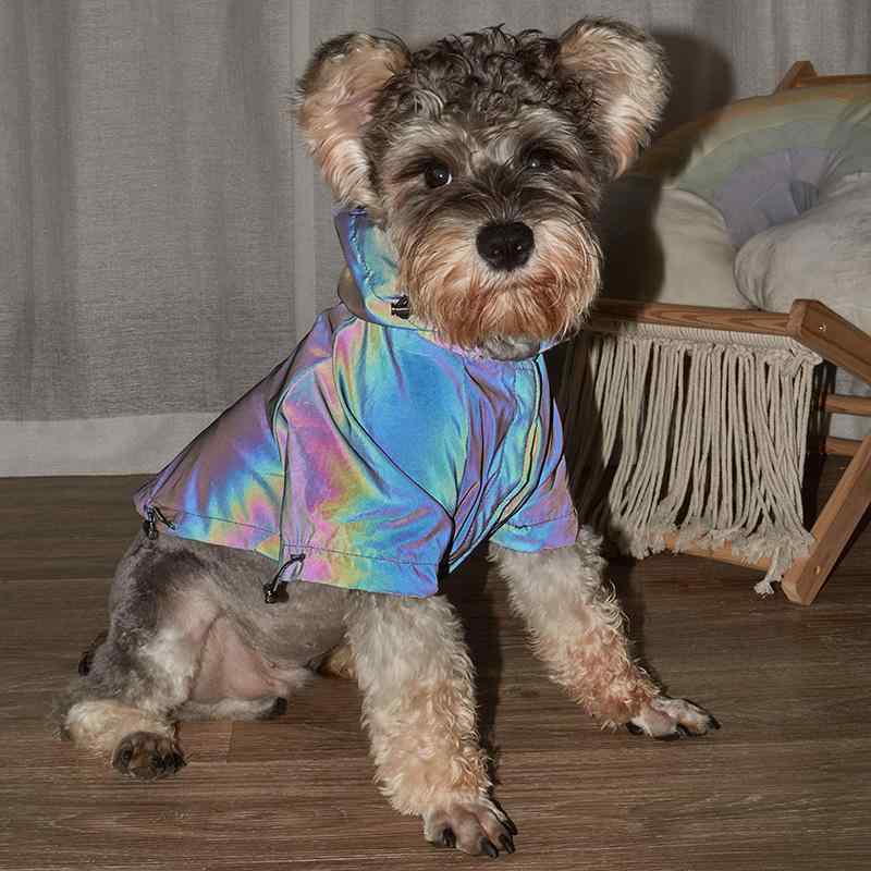 犬用レインコート 小型犬 子犬 春夏 梅雨対策 お出かけ お散歩 夜間反射 変色 防水 軽量 ポリエステル製 安全 カジュアル
