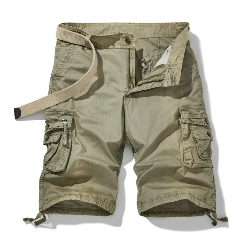 ショートパンツ メンズ カジュアル カーゴパンツ ゆったり ルーズフィット 大きいサイズ マルチポケット 5分丈 ハーフ丈 夏 春夏 アウトドア 綿 コットン 耐摩耗性