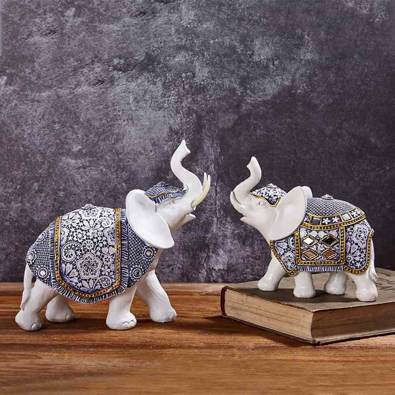 楽天市場】バリ島 ブロンズエレファント10cm2体セット 送料無料