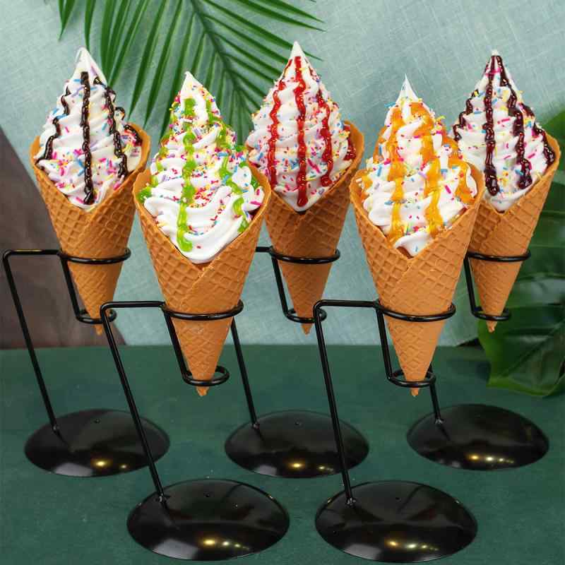 食品サンプル ジャンボ ソフトクリーム コーン スイーツ デザート フェイク リアル 本物そっくり ディスプレイ オブジェ 店舗用 カフェ 樹脂製 飾り