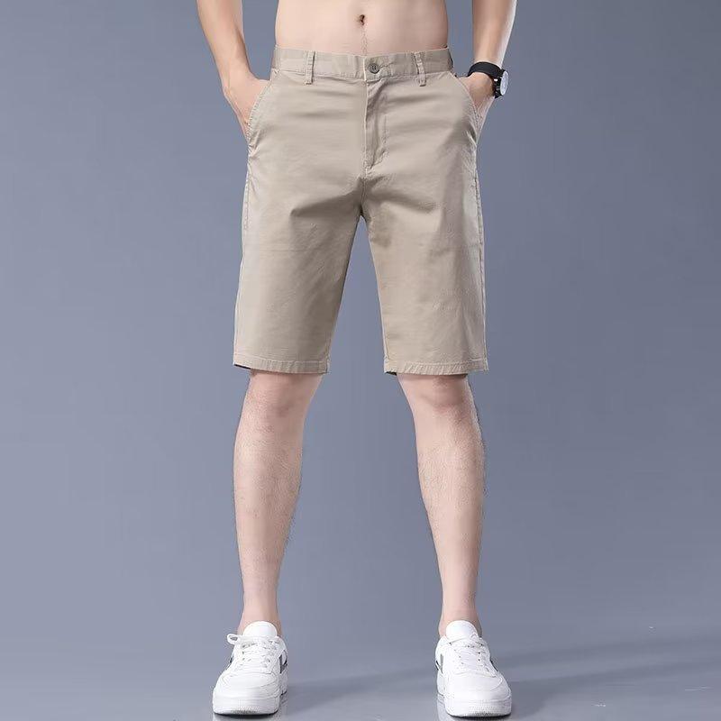 ハーフパンツ メンズ 5分丈 夏 超軽量 極薄 無地 韓国風 トレンド 伸縮性 ストレッチ コットン 綿 ストレートシルエット 日常使い 普段使い 洗濯機洗い可 シワになりにくい 耐摩耗性 ボトムス