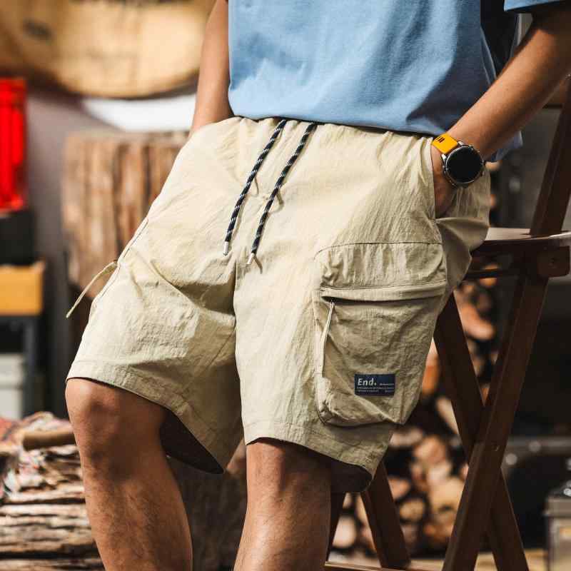 ショートパンツ メンズ 男性用 リバーシブル 接触冷感 薄手 軽量 ストレート カーゴパンツ アメカジ アメリカンカジュアル アウトドア レジャー 普段使い 綿 コットン 夏