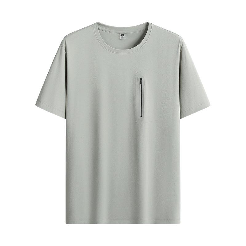 Tシャツ メンズ 男性用 トップス カットソー 吸汗速乾 接触冷感 薄手 通気性 耐久性 ポリエステル 再生繊維 高伸縮性 クルーネック 丸首 半袖 スポーツ ビジネスカジュアル 普段使い リラックスフィット 春夏