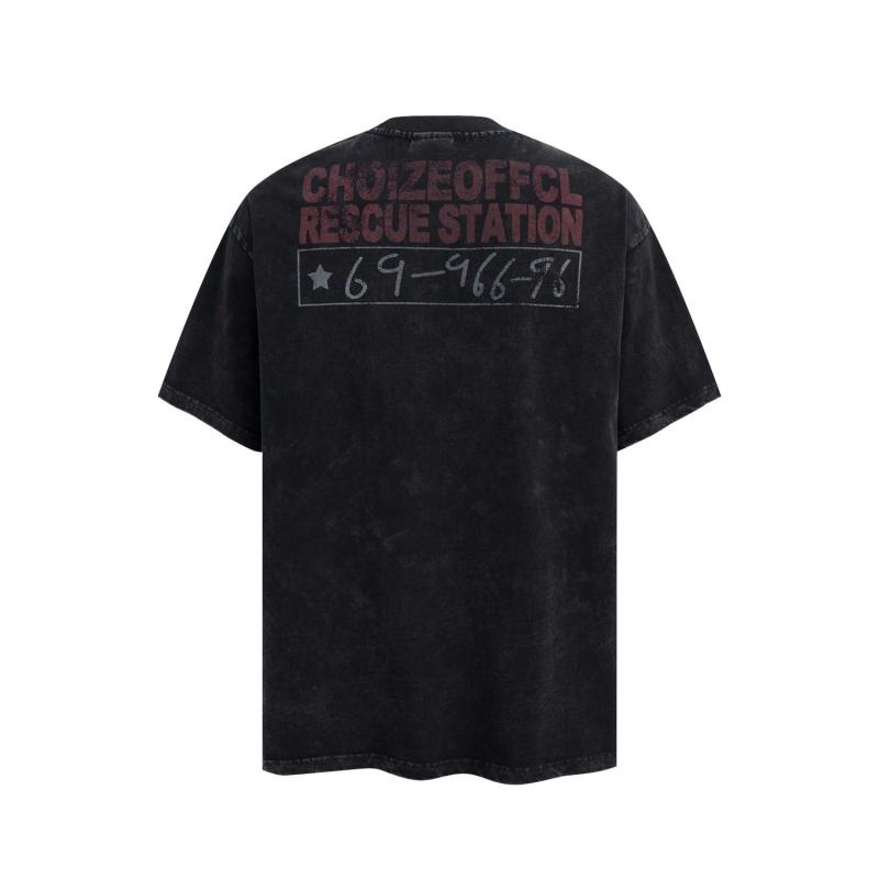 Tシャツ メンズ レディース アメカジ レトロ 古着風 ウォッシュ加工 ユーズド加工 かすれ文字 ロゴプリント ストリートファッション オーバーサイズ ビッグシルエット ゆったり 綿 コットン クルーネック 夏 カジュアル デイリー ブラック ホワイト