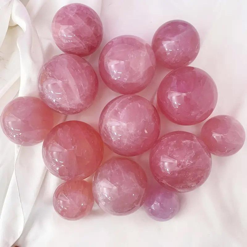 楽天市場】高ランク 天然石 置玉 ローズクォーツ 紅水晶 丸玉 水晶 丸