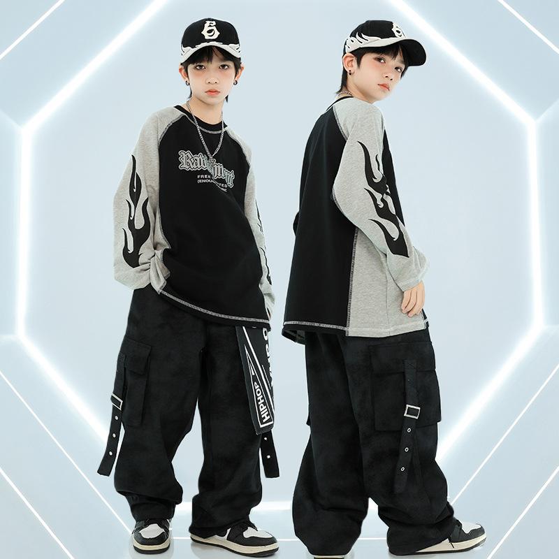 キッズ 社交ダンスお召しもの お坊っちゃん 御姉さん 小学生 赤ちゃん HIPHOP 表どおり系 お召しもの 告げ知らせる会 高座 でき事 セットアップ 上下仕掛ける 長袖 ポリエステル 速乾 読み合わせる着 冷やりとした かっこいい 今めかしい 流行り