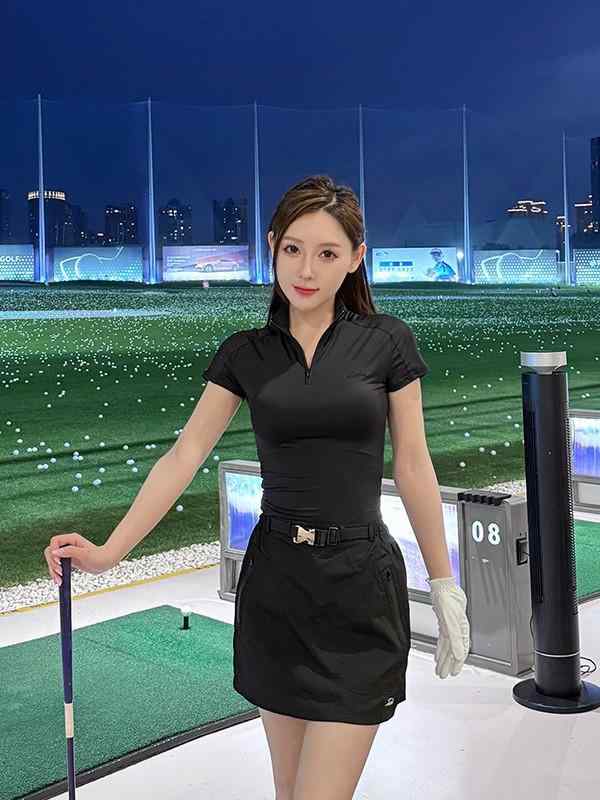 ゴルフウェア レディース セットアップ 春夏 接触冷感 半袖ポロシャツ スリムフィット プリーツスカート 吸湿速乾 無地 テニス バドミントン スポーツ
