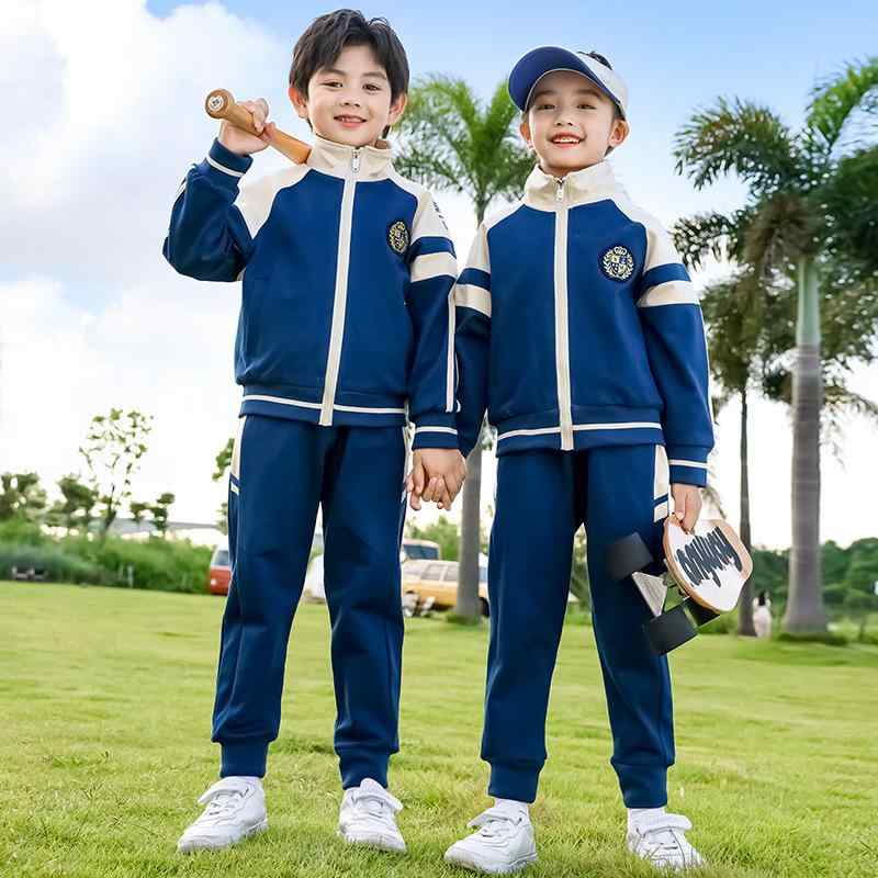 ジャージ キッズ 小学生 幼稚園 男女兼用 スクールウェア 3点セット スポーツウェア 春秋 コットン ジップアップ 柔らかな肌触り 通学 運動 普段着