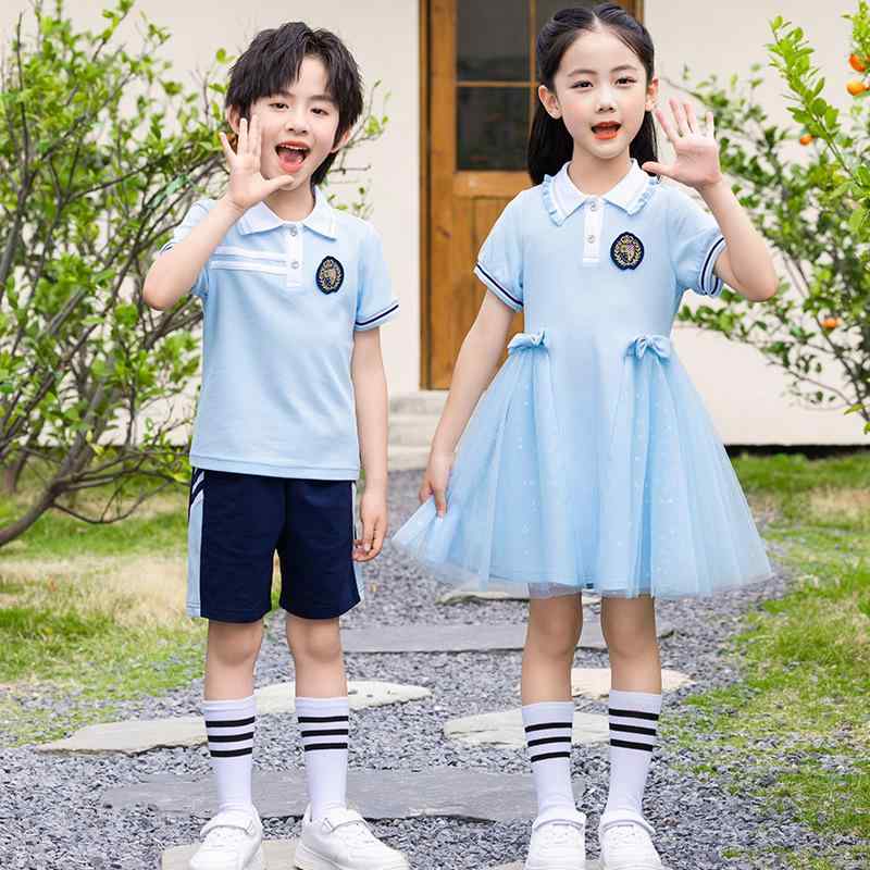 スクールユニフォーム キッズ 男の子 女の子 小学生 幼稚園 卒業式 発表会 衣装 合唱 朗読 演出服 夏用 長袖 パンツ セットアップ 綿 コットン 男女兼用 制服 ブリティッシュスタイル 配色デザイン