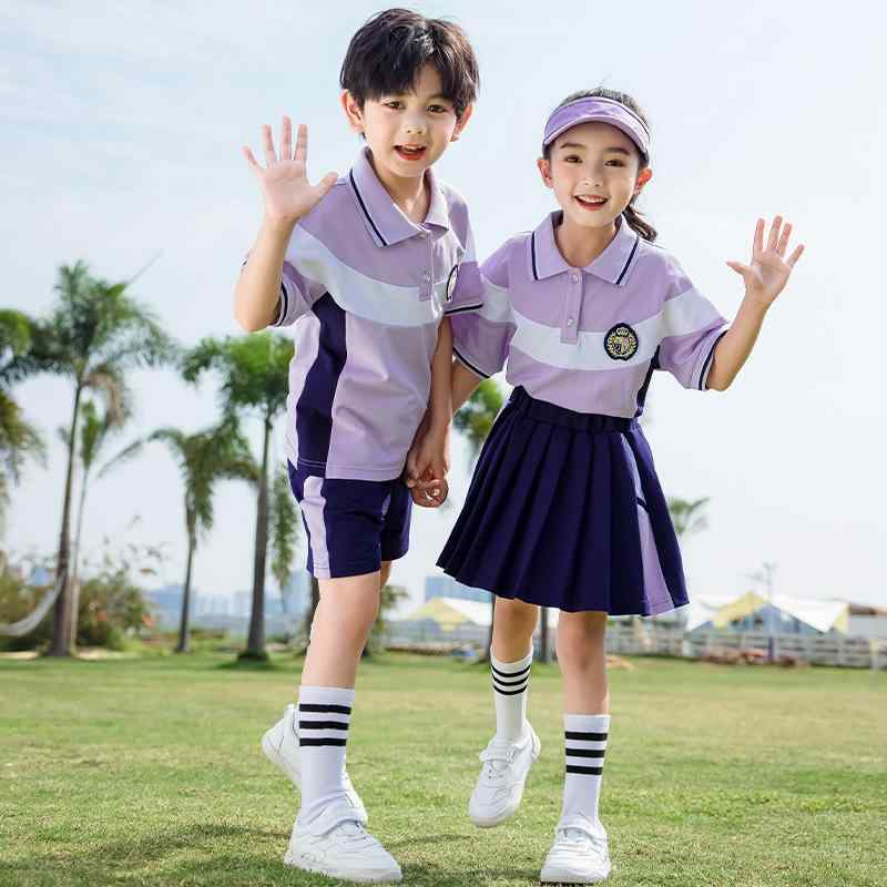 スクールウェア キッズ 男女兼用 半袖 綿 小学生 幼稚園 制服 卒業式 記念写真 発表会 学院風 通学 夏服