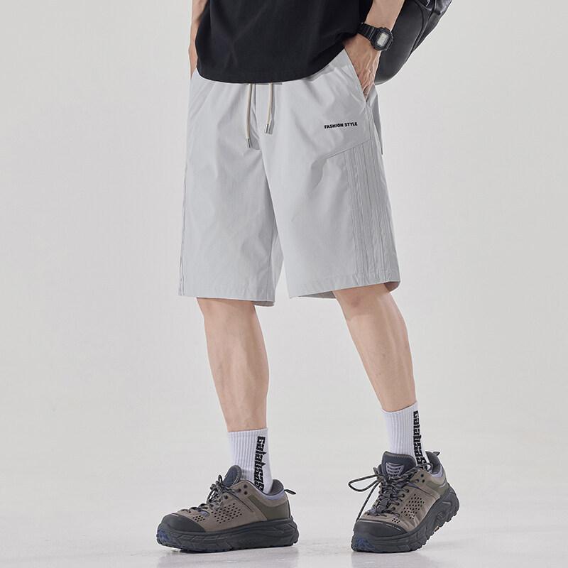 パンツ メンズ 男性用 三分丈 ハーフパンツ カジュアル イージーパンツ ポリエステル 微ストレッチ ストレート 普段使い 日常 通勤 夏 サマー
