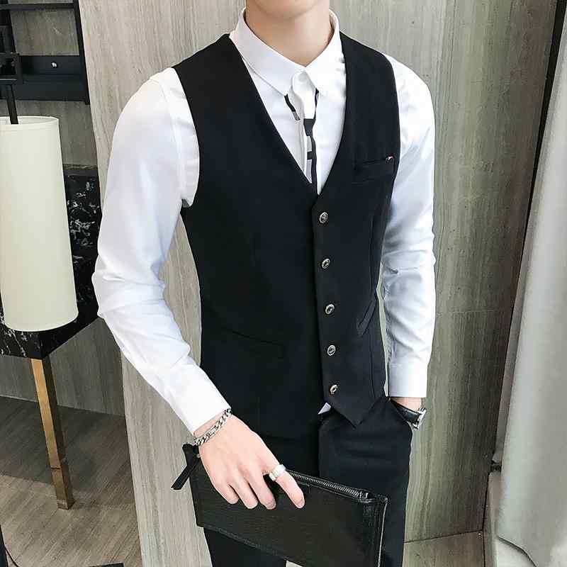 ベスト メンズ ジレ 男性用 ショート丈 グレー チェック柄 カジュアル 普段使い 韓国ファッション 綿 コットン スリムフィット 春秋 大きいサイズ