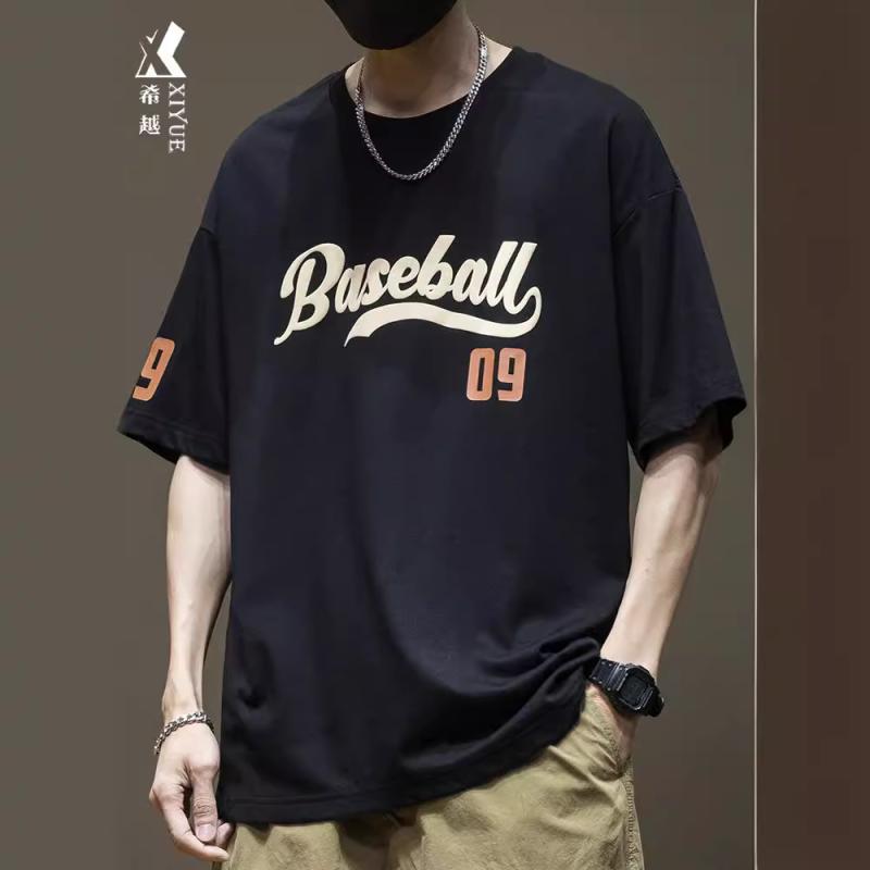 Tシャツ メンズ 半袖 クルーネック 大きいサイズ ビッグシルエット ゆったり 綿 コーマ綿 薄手 アルファベットプリント 抗菌 アイロン不要 春夏 トップス カットソー カジュアル リラックスウェア
