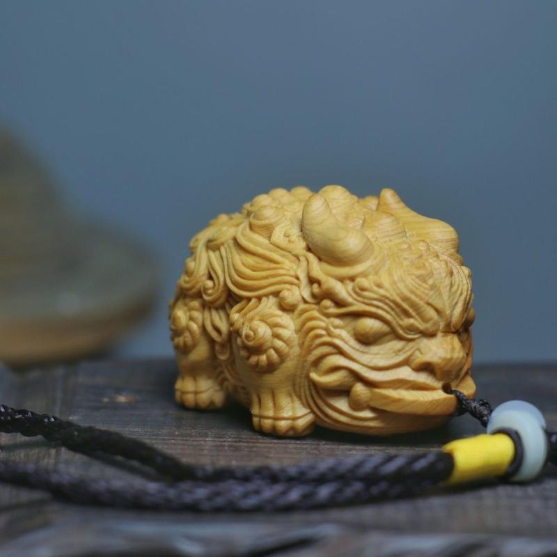 置物 崖柏 双頭 ヒキュウ 龍蟾 木彫り 特大 金運 財運 開運 縁起物 手持ち オブジェ インテリア 新中華風 モダン 開運グッズ プレゼント ギフト