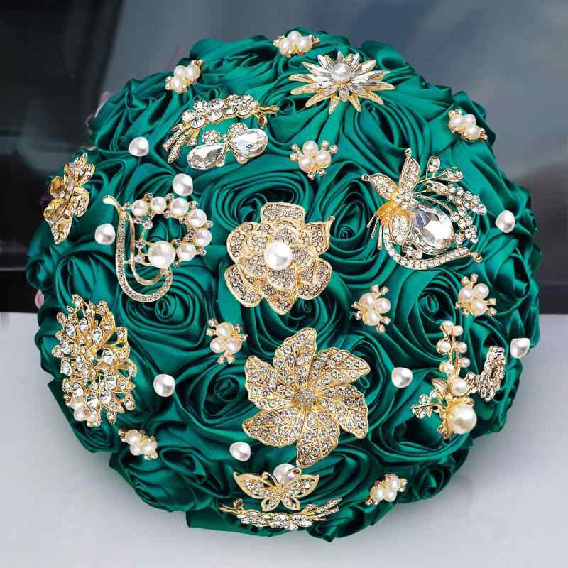 ウェディングブーケ 花嫁 ブライズメイド 紫 パープル ラインストーン サテンリボン バラ 造花 結婚式 披露宴 前撮り フォトウェディング 撮影小物 エレガント 上品 かわいい アートフラワー ブライダル