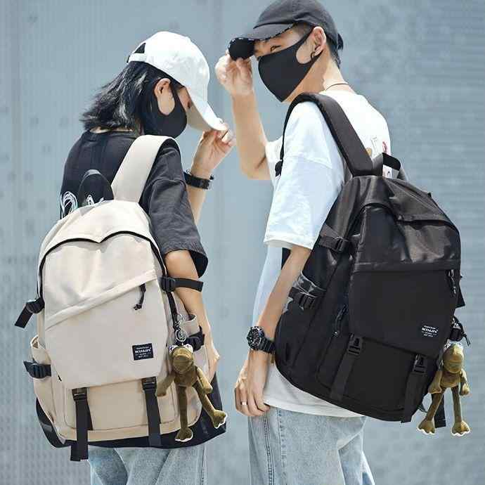 リュックサック メンズ レディース 男女兼用 中学生 高校生 大学生 通勤 通学 普段使い 大容量 ナイロン 軽量 PC対応 A4収納 クッション性 バックパック 切り替え 多色