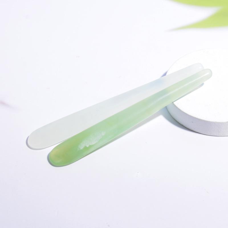 美顔器 岫玉 天然石 手磨き 携帯用 ポータブル フェイス ボディ 美容スティック 健康 リフレッシュ