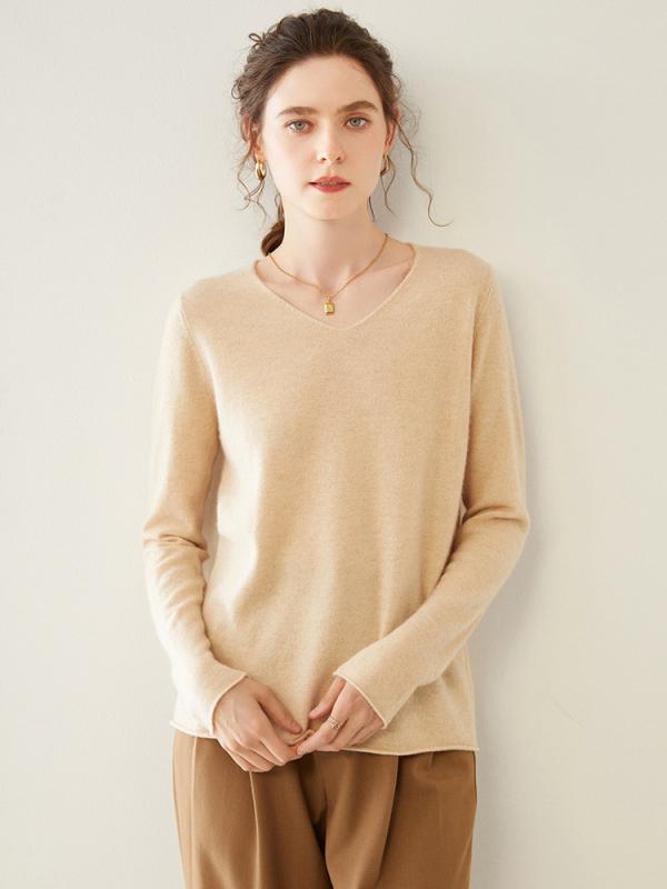 ニット レディース Vネック カシミヤ 長袖 ゆったり プルオーバー セーター 保温 トップス 暖かい 秋冬 通勤 オフィス 普段使い きれいめ 定番 ベーシック 着回し