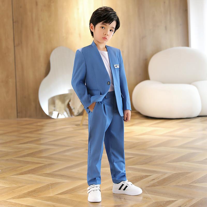 スーツ セットアップ キッズ 男の子 男児 子供服 春秋 韓国風 フォーマル 発表会 演奏会 ステージ 結婚式 入学式 卒業式 七五三 記念撮影 礼服 イベント カジュアル ジャケット パンツ ベスト ポリエステル