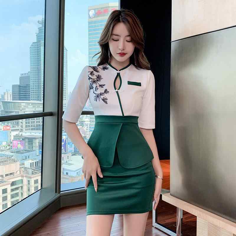 エステユニフォーム レディース セットアップ マッサージ スパ フットケア セラピスト 制服 吸湿速乾 伸縮性 ポリエステル素材