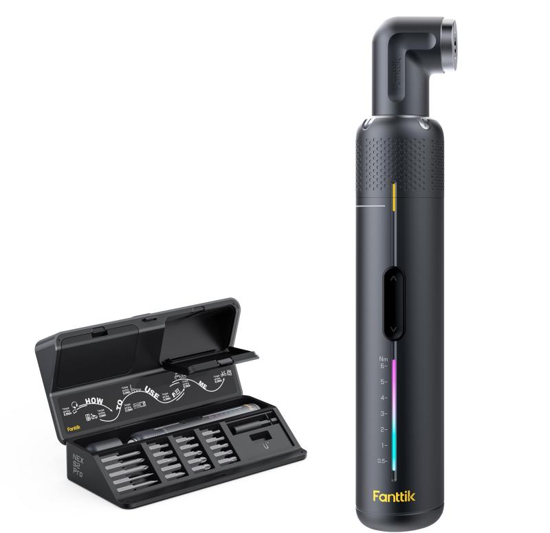 S2 Pro 電動１番ウッド 90°一角アダプタ付 小っちゃい空間的関係相応う 7度合いトルク合わせる 0.5-6N.m 申し受ける式１番ウッド書き割り 磁石ビット20本 1/4in六角軸