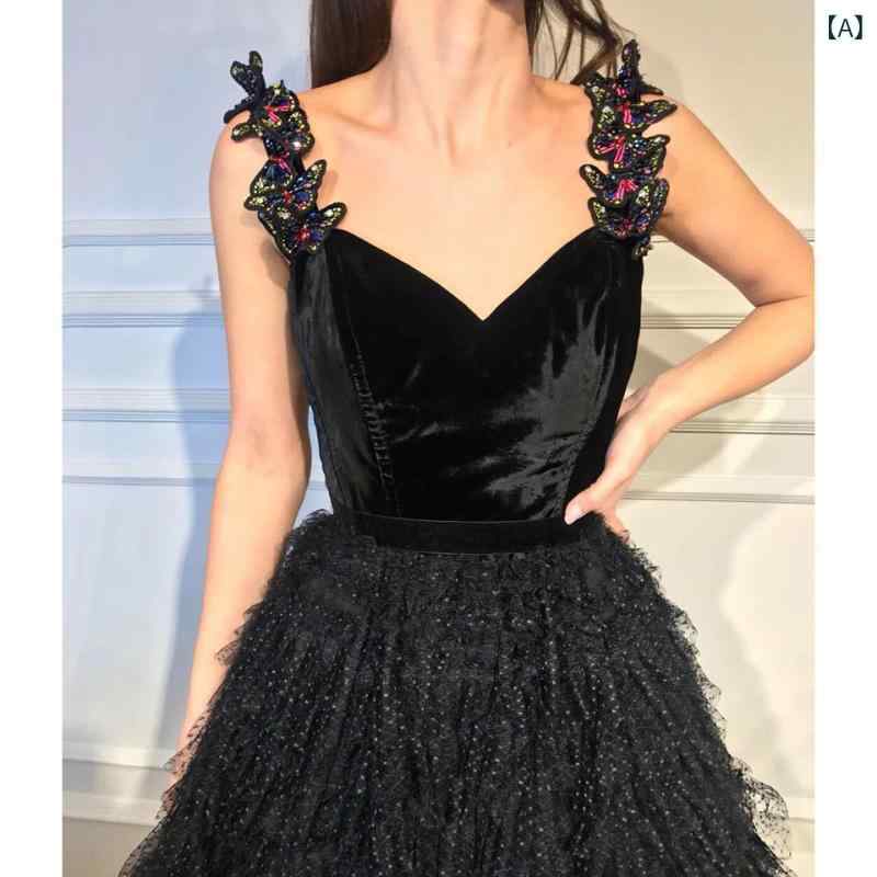 ロングドレス レディース ブラック ノースリーブ チュール 切り替え マキシ丈 シースルー 結婚式 二次会 パーティー 演奏会 お呼ばれ イベント 発表会 撮影用 フォーマル 上品 エレガント 高級感｜あじゅり